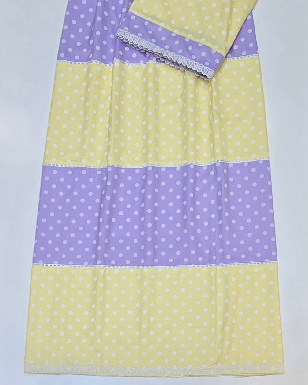 Yellow & Mauve Dots Rida With Smart Pattern