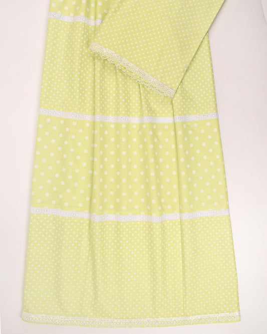 Light Green Dots Rida With Smart Pattern & Look