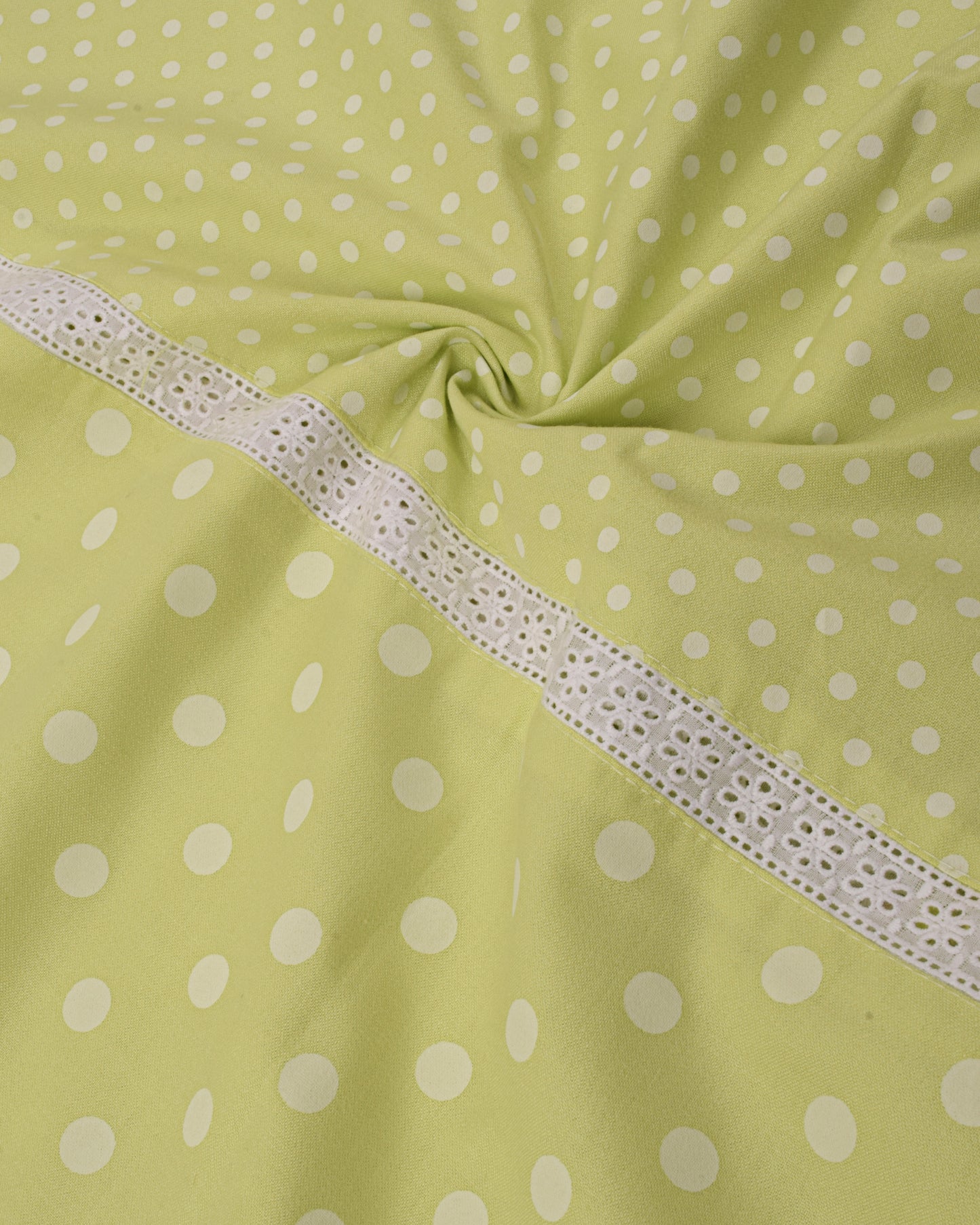 Light Green Dots Rida With Smart Pattern & Look