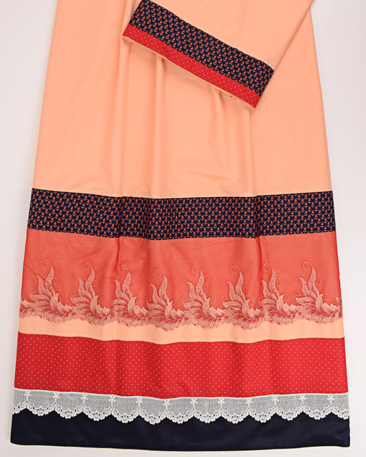 Light Peach Rida With Smart Panel & Smart Lace