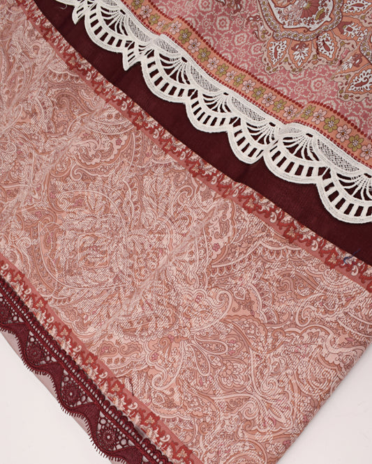 Rose Gold Rida With Smart Printed Panel & Smart Lace