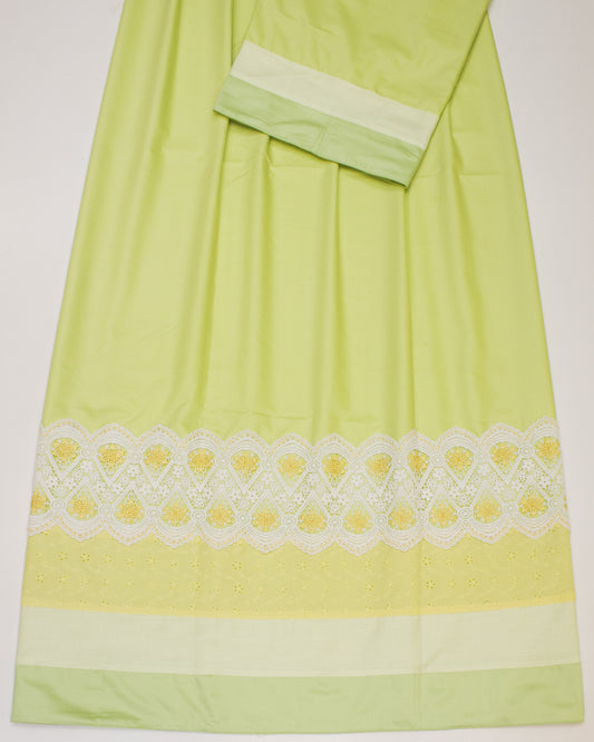 Lemon Green Rida With Smart Hakoba Panel & Smart Lace